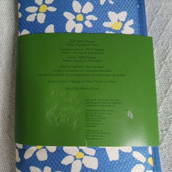 Kate Spade New York Set of 2 Floral Reversible Drying Mats - Picture 5 of 5